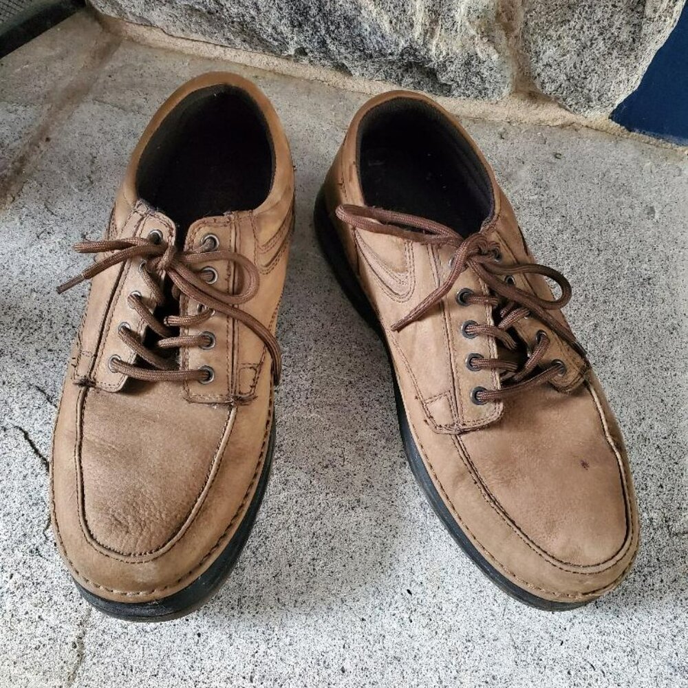 Wonderlite Men's Vinnie Leather Oxford Tan size 12
